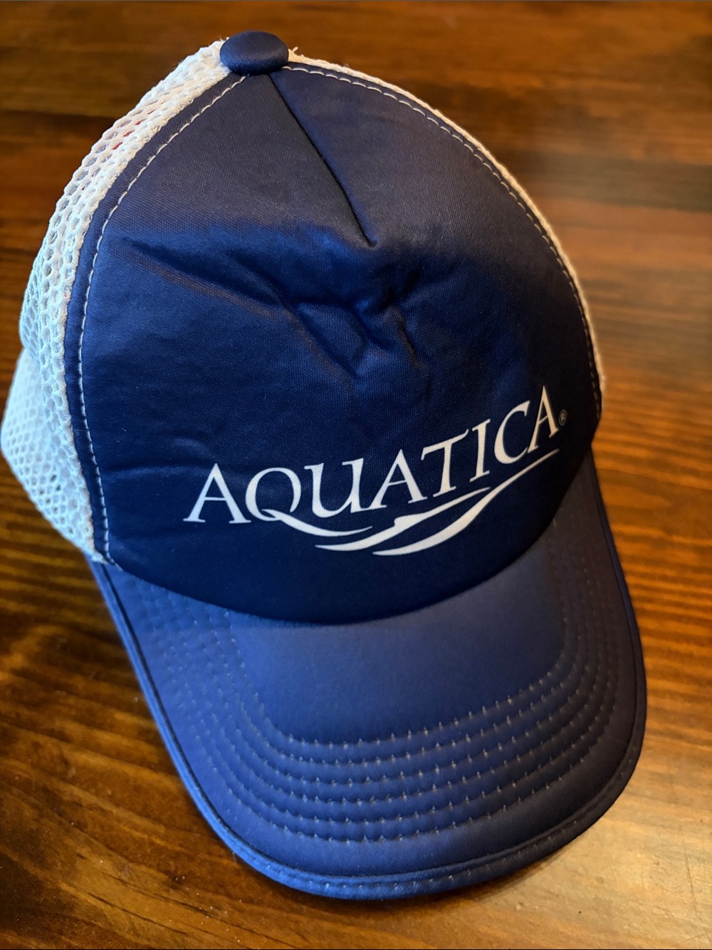 Blue Adjustable Aquatica Trucker Hat